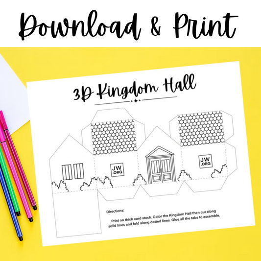 3D Kingdom Hall - Download & Print