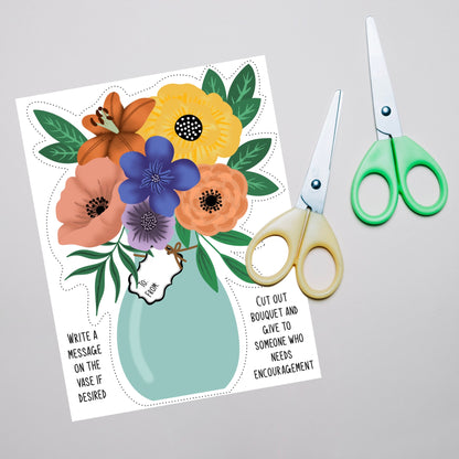 Encouragement Bouquet - Download & Print