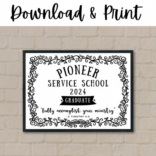 2024 Pioneer School Diploma