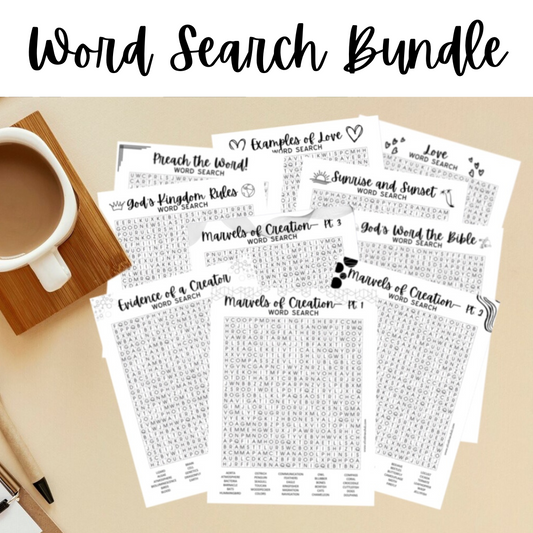 Word Search Bundle - Download & Print