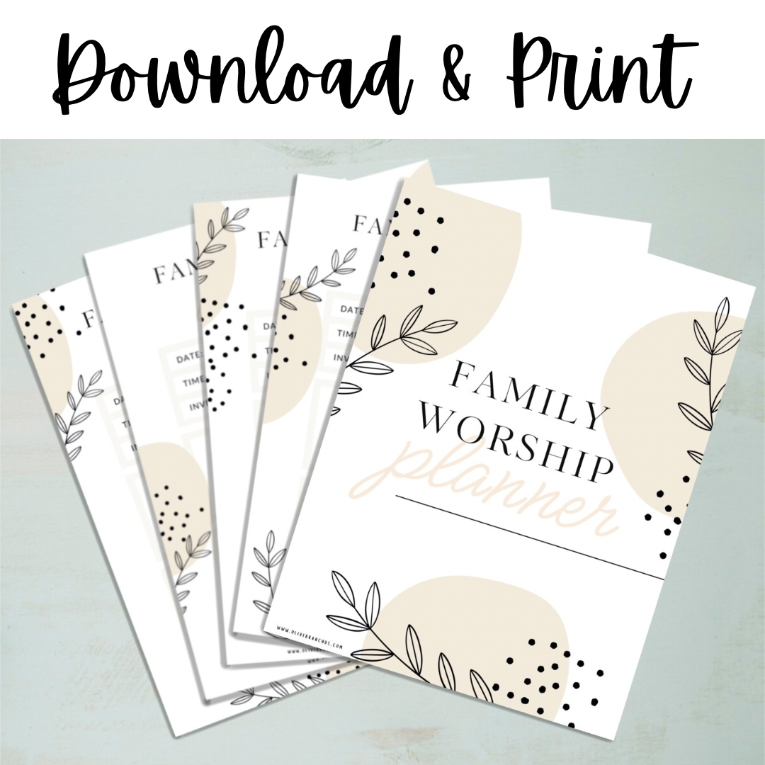 Family Worship Planner - Download & Print