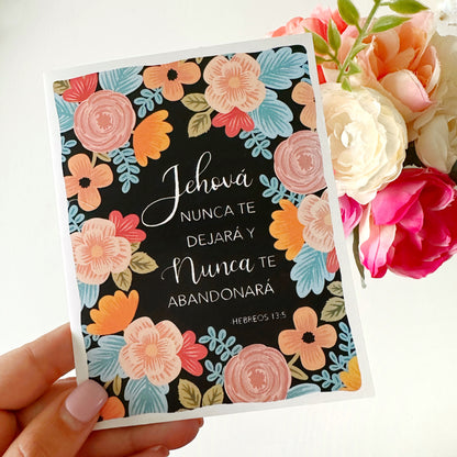 Jehovah Will Never Leave You Greeting Card