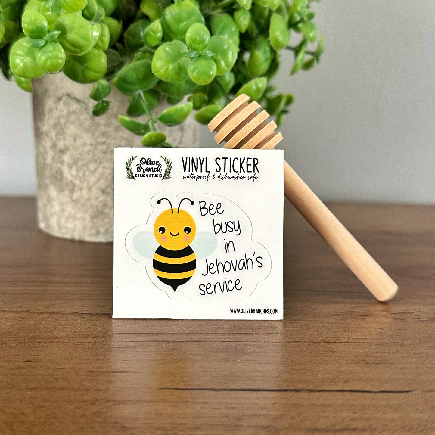 Bee Busy in Jehovah’s Service Vinyl Sticker