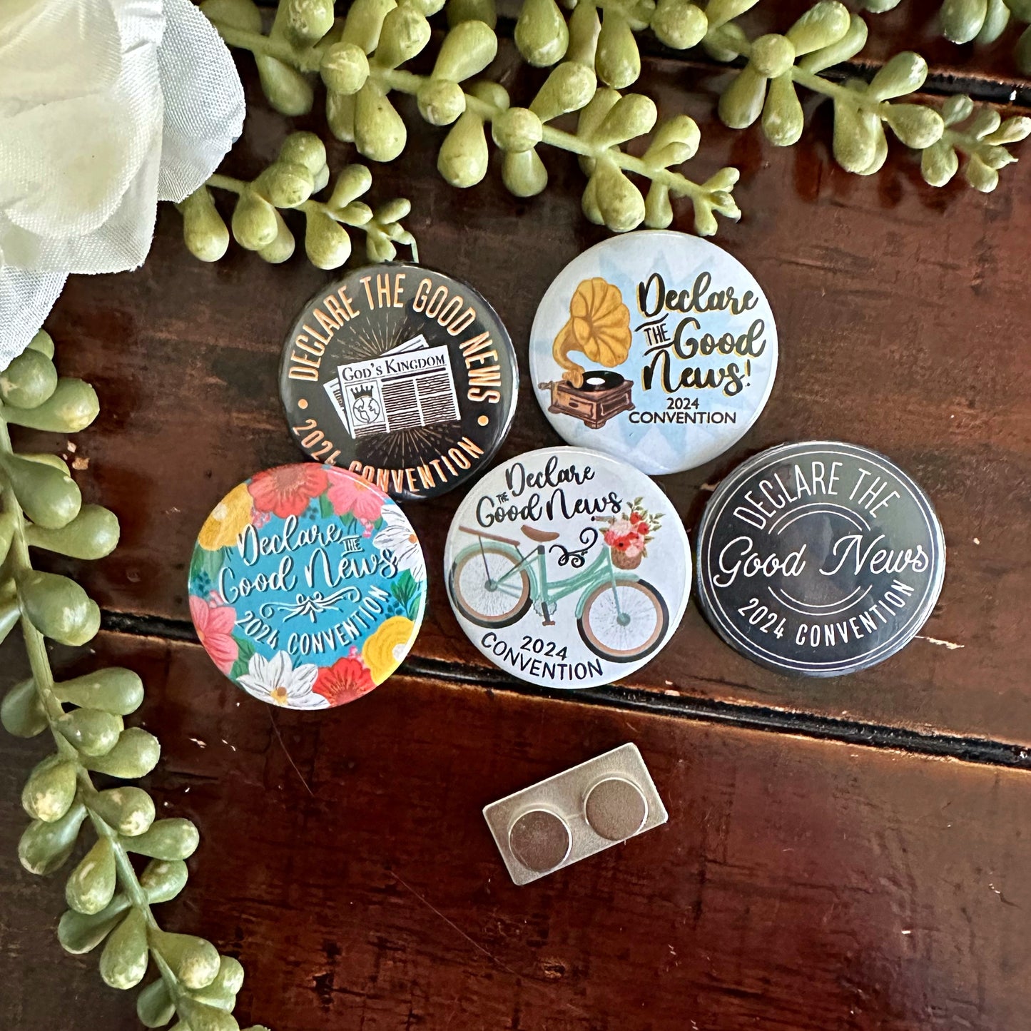 2024 Regional and Special Convention Magnetic Buttons - Declare the Good News