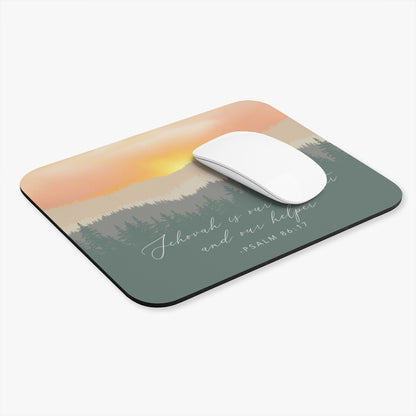 Jehovah Is Our Comforter and Our Helper Psalm 86:17 Mouse Pad (English)