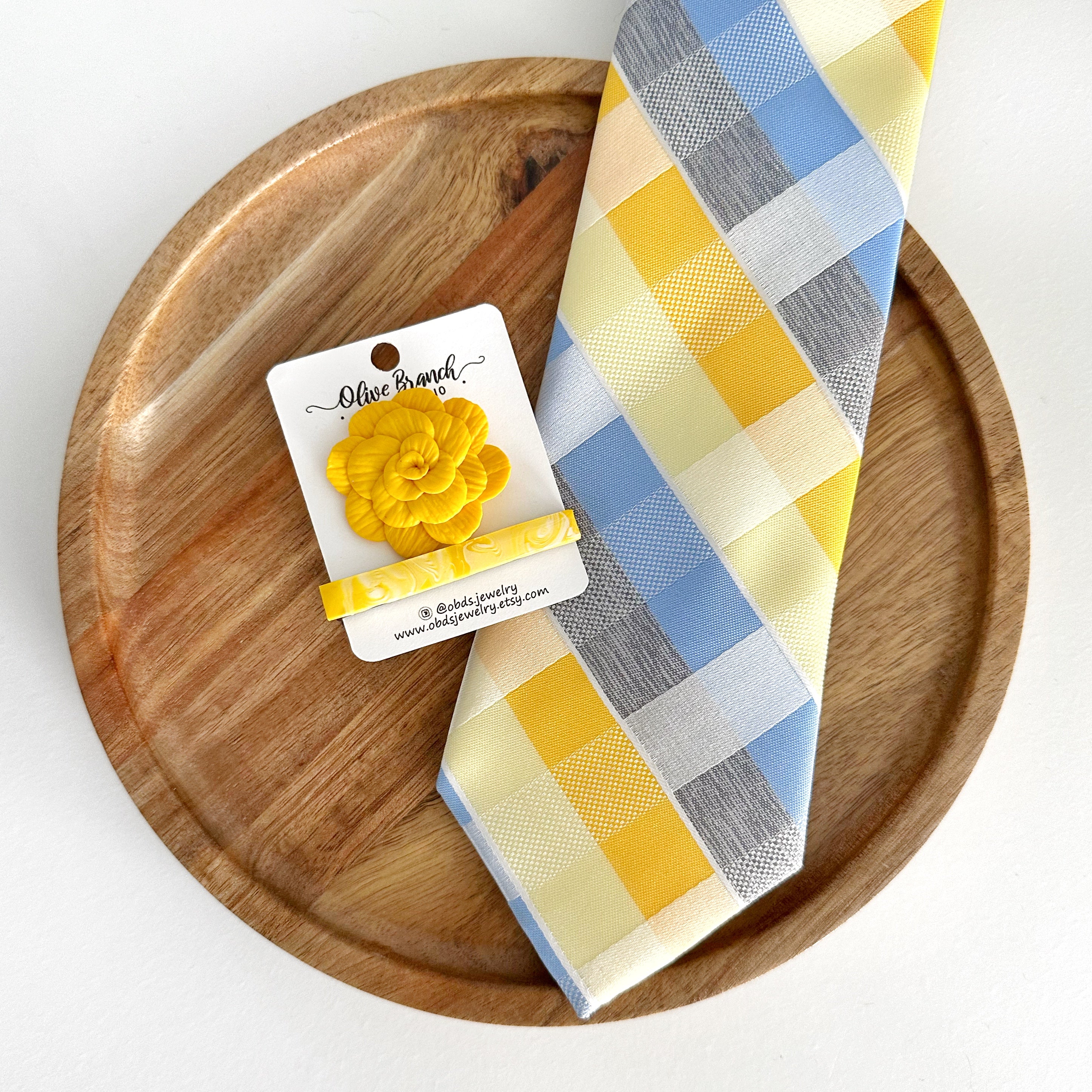 Floral Lapel Pins & Tie Clips JW Men Gifts – Olive Branch Design