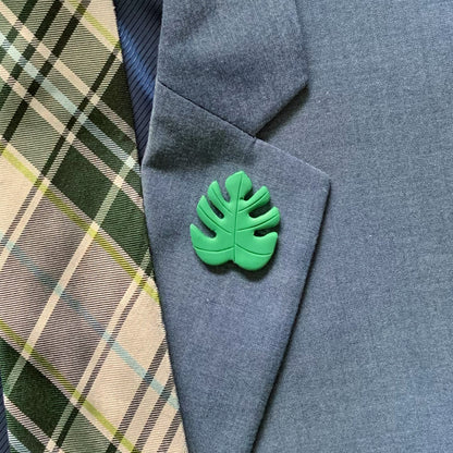 Monstera Leaf Lapel Pin