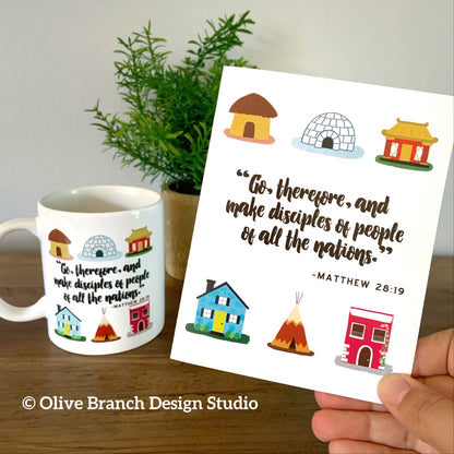 Make Disciples Mug and Card - Matthew 28:19