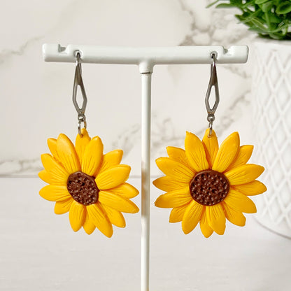 Sunflower Dangle Earrings