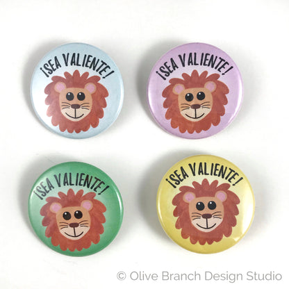 Be Courageous Lion Pins