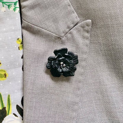 Midnight Flower Lapel Pin