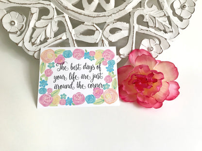 Just around the corner JW encouragement card by Olive Branch Design Studio