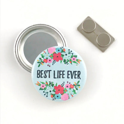 Best Life Ever Floral Magnetic Pin - Olive Branch JW Gift Shop