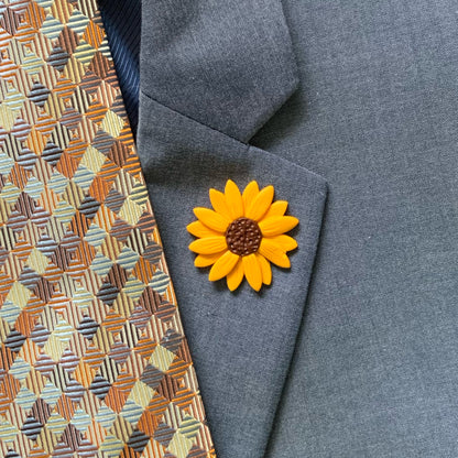 Sunflower Lapel Pin