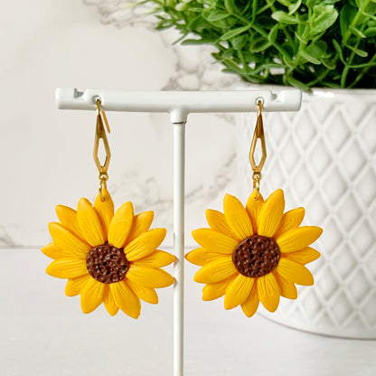 Sunflower Dangle Earrings